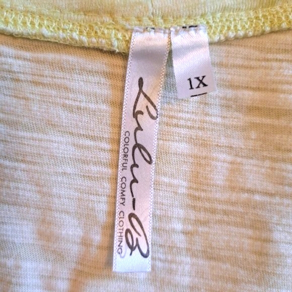 Lulu-B Green Asymmetrical Racerback Tee with Pockets Plus Size 1X - Picture 6 of 7